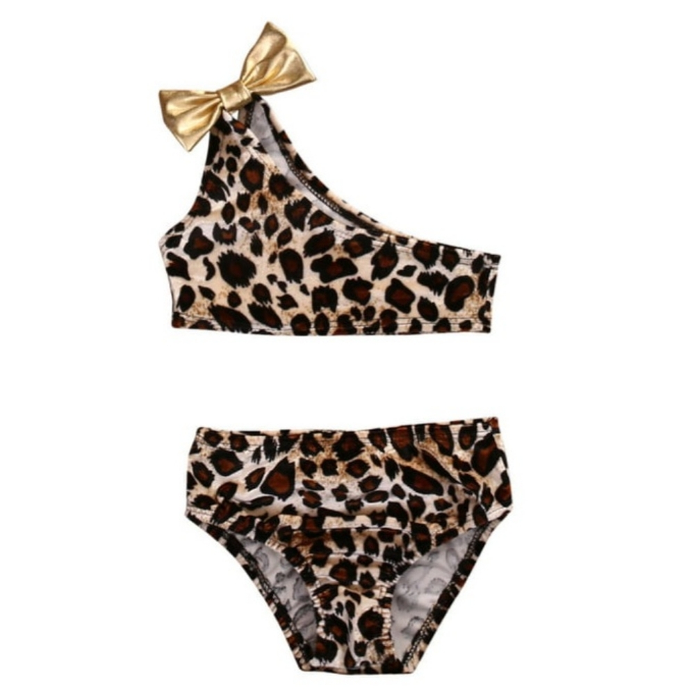 NWT Leopard One Shoulder Swimsuit